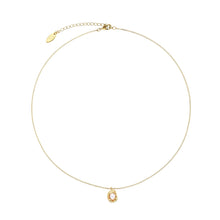 Adjustable 18-inch gold-plated necklace with freshwater pearl centerpiece