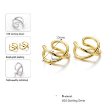 Dainty Gold Ear Cuff - Lightweight 925 Sterling Silver Everyday Ear Jewelry