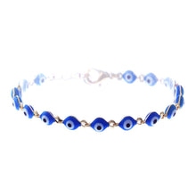 Evil Eye Gold Charm Bracelet