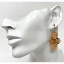 Gold Boho Chandelier Earrings