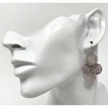 Silver Boho Chandelier Earrings