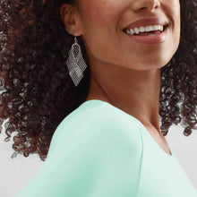 Silver Rhombus Dangle Earrings: Add a touch of modern elegance with sleek silver rhombus dangle earrings.