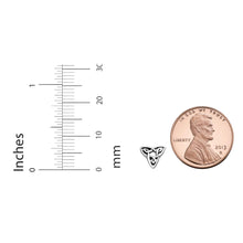 Sterling Silver Irish Earrings Size Chart