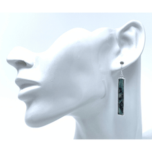 Abalone Bar Dangle Earrings In Silver For Women - Fashion Jewelry