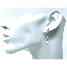 Blue Opal Sterling Silver Stud Earrings - SeaSpray Jewelry