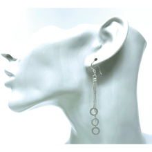Chandelier Sterling Silver Open Circle Earrings