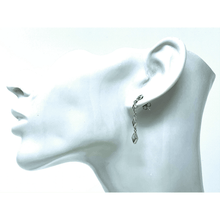 Dangle Larimar Sterling Silver Stud Earrings - SeaSpray Jewelry