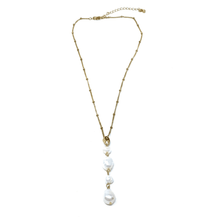 Gold Freshwater Pearl Pendant Necklace - SeaSpray Jewelry