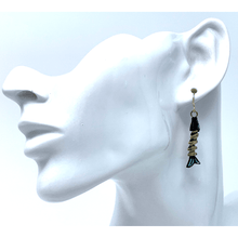 Gold Fish Bone Dangle Ocean Earrings - Fashion Jewelry