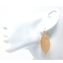 Gold Leaf Dangle Nature Fashion Earrings For Women - Statement Jewelry