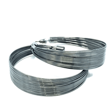 Hematite Chunky Hoop Earrings For Women