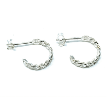 Half Hoop Link Earrings - Stud Earrings