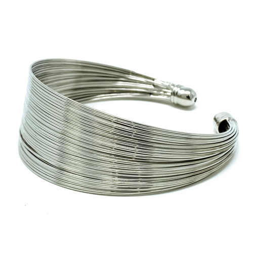 Silver Bangle Bracelet For Women - Wire Bracelet