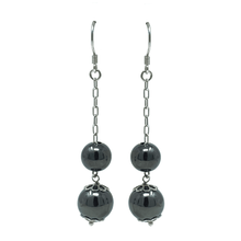 Sterling Silver Double Ball Chain Dangle Earrings - SeaSpray Jewelry