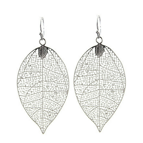 Silver Leaf Dangle Fashion Earrings For Women - Fashion jewelry