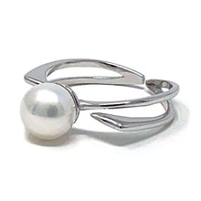 Cultured Freshwater Pearl Solitaire Ring Adjustable