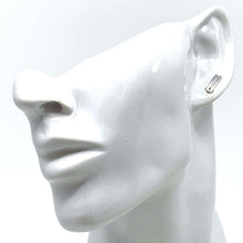 Ear Climbers In Sterling Silver Open Rectangle