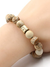Picture Jasper Stone Beaded Bracelet - SeaSpray Jewelry
