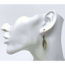 Filigree Patina Gold Leaf Earrings