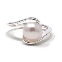 Freshwater Pearl Sterling Silver Twist Ring