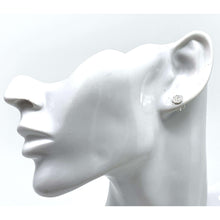 Hammered Disc Earrings In Sterling Silver