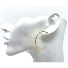 Lightweight Gold Beaded Hoops for Girls