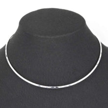 Open Back Silver Plated Choker Necklace