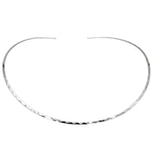 Plated Silver Choker Necklace - Open Back
