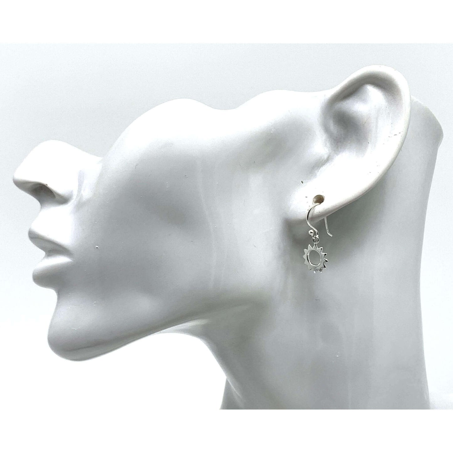 Sunburst Earrings In Sterling Silver