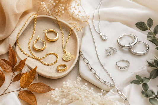 Gold and silver jewelry guide for spring, summer, fall and winter