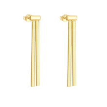14K Gold Plated Herringbone Chain Tassel Earrings – Dainty Drop Dangle Earrings for Women – Hypoallergenic Luxury Jewelry
