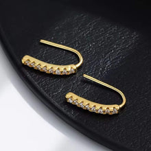 18K Gold Angular Earrings - Minimalist Luxury 18K Gold Plated Geometric Jewelry for Women

