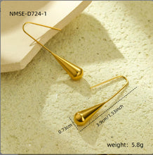 Water Drop Hook Earrings – Perfect Gift for Women – 18K Gold Plated Stainless Steel

