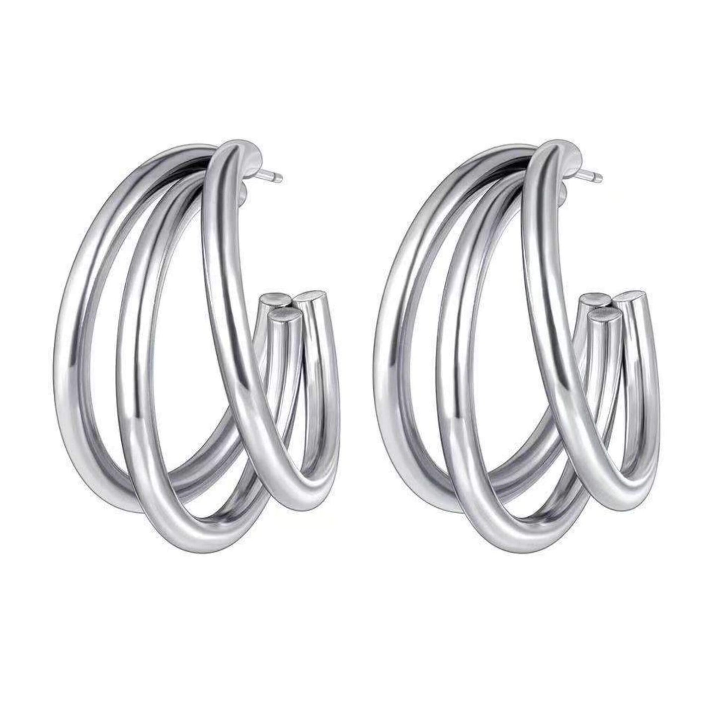 25mm-multilayer-hoop-earrings-silver-plated