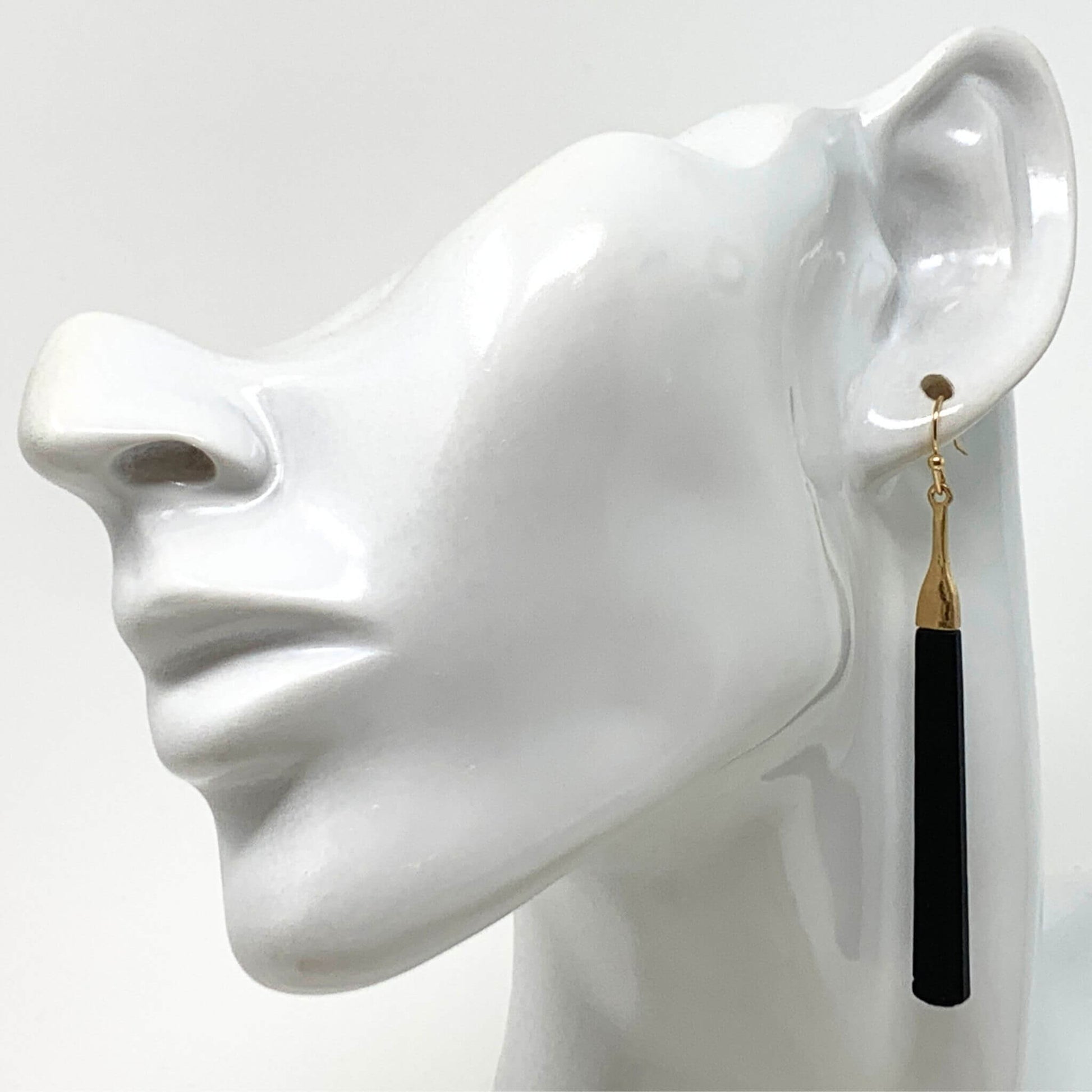 Bar Dangle Earrings - Textured Style Statement