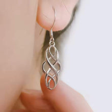 Celtic Knot Dangle Earring - Sterling Silver Hooks
