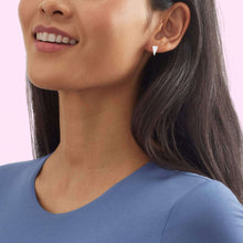 Elongated Hammered Triangle Silver Earrings
