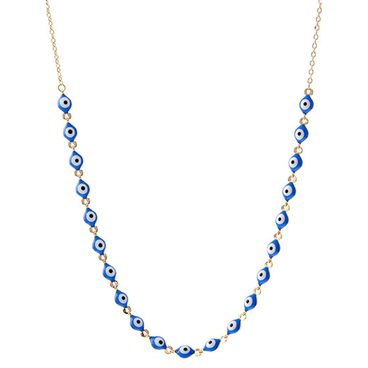 Evil Eye Gold Chain Necklace