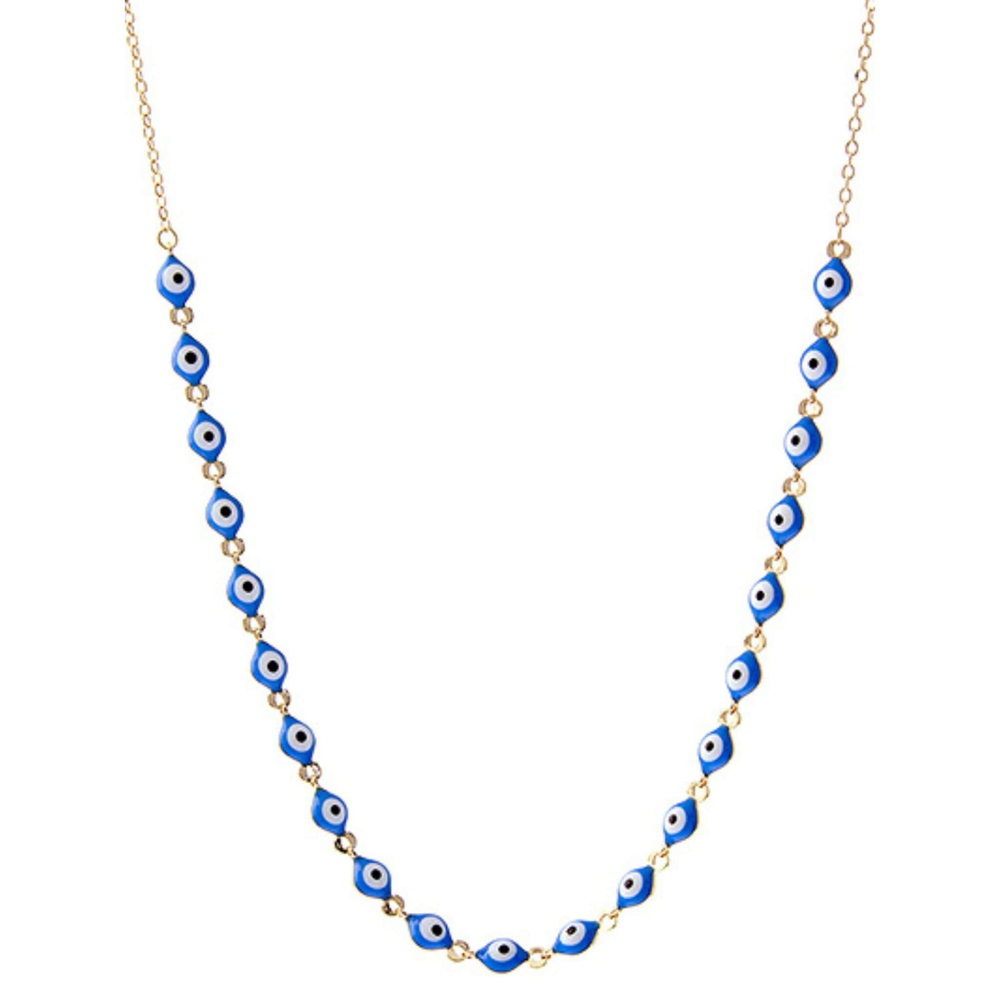 Evil Eye Gold Chain Necklace
