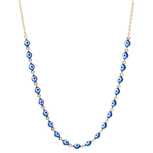 Evil Eye Gold Chain Necklace