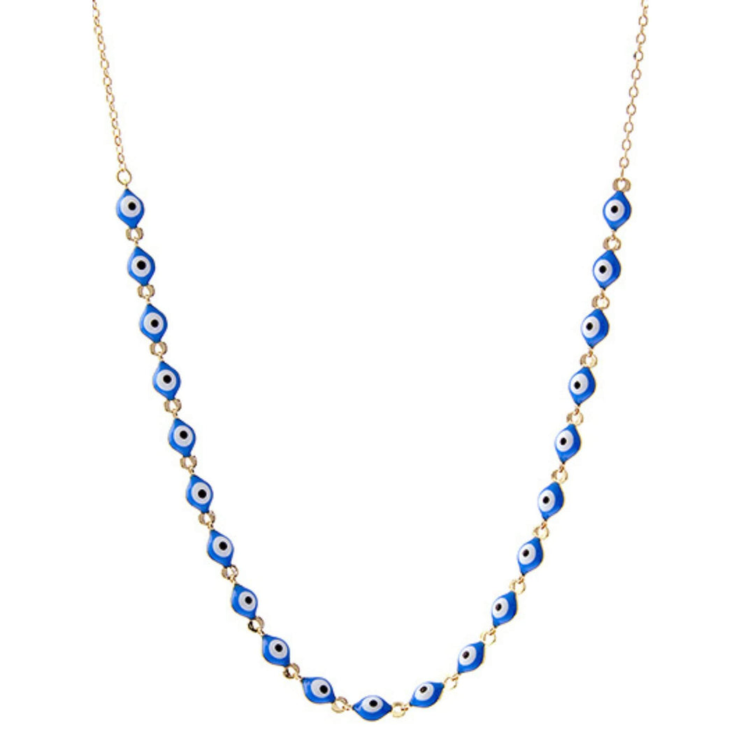 Evil Eye Gold Chain Necklace