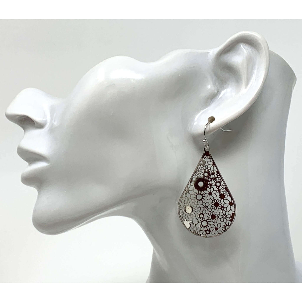 Statement Earrings for Women - Flower Pattern
