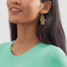 Gold Filigree Statement Chandelier Earrings
