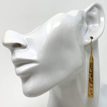 Chic Hammered Bar Earrings - Gold Elegance
