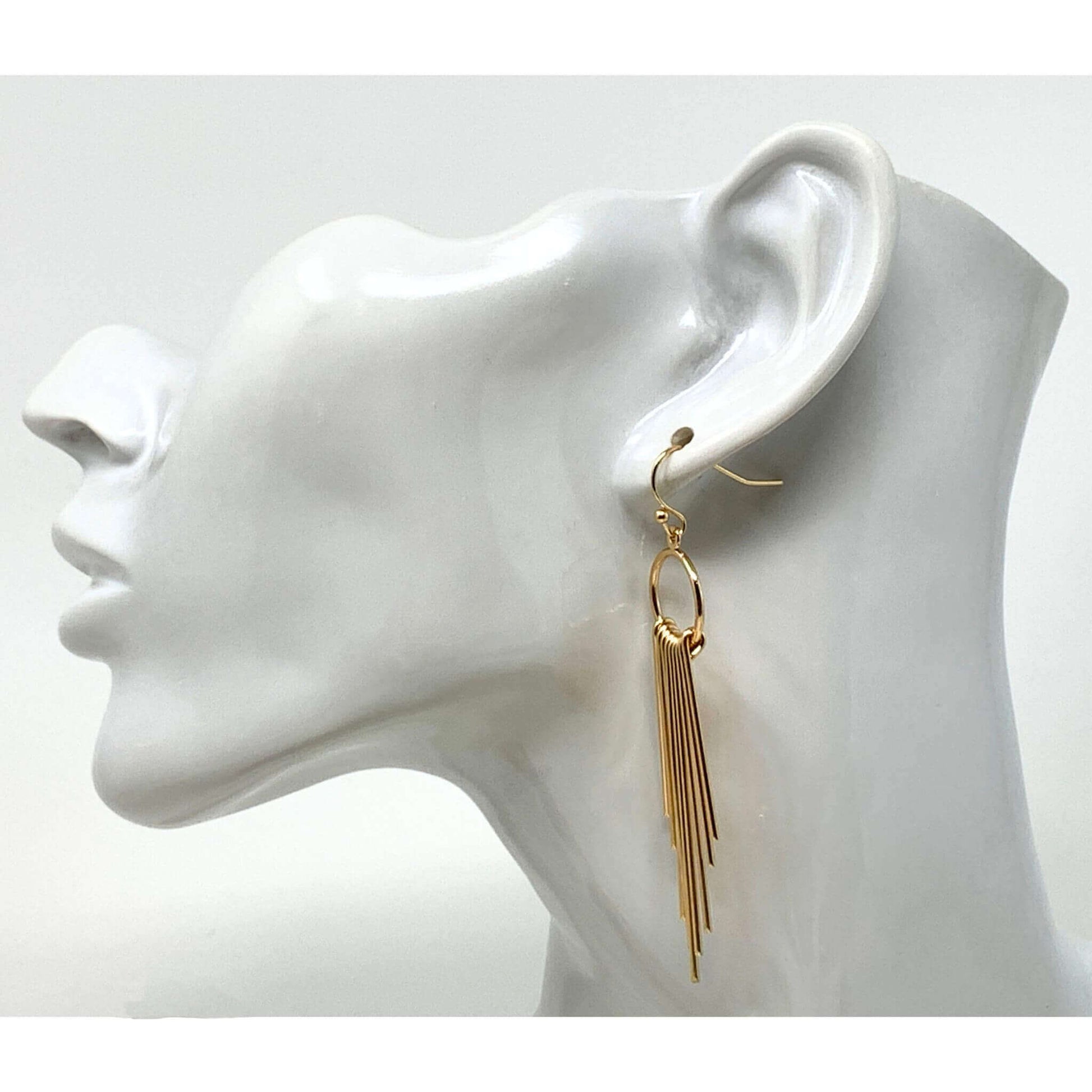 Gold Tassel Earrings