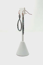 Patina Hammered Twisted Hoop Earrings
