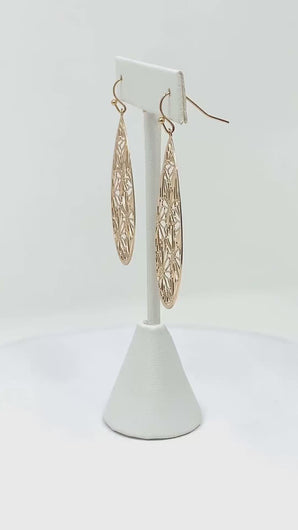High-quality Daisy Teardrop Earrings showcasing intricate details and craftsmanship.