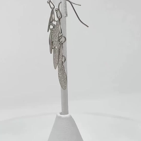 Statement Chandelier Earrings Silver