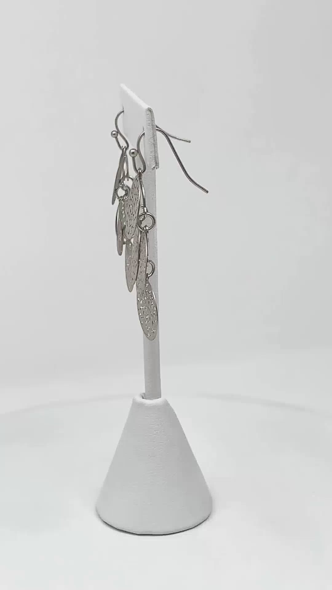 Statement Chandelier Earrings Silver