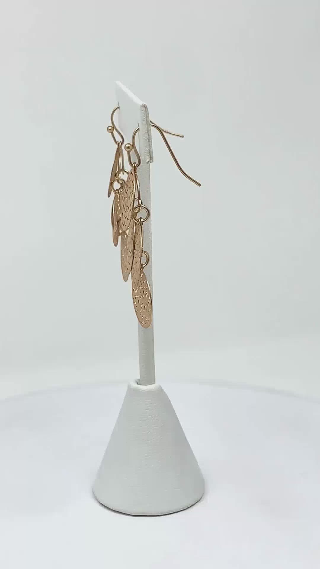 Statement Chandelier Earrings Gold